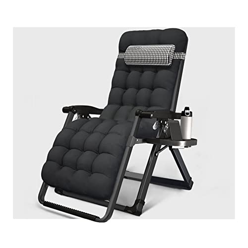 Chaise longue inclinable de camping XL pour soulager le dos