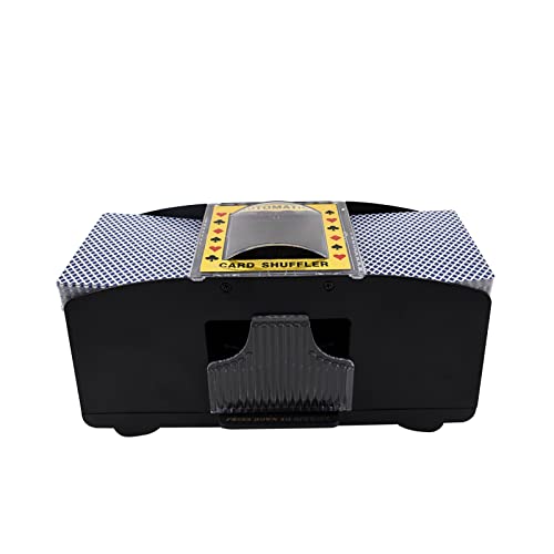 For Playing Casino Electric Manual Automatic Card Shuffler 2 Deck, Single Or Auto Multi Shuffler Battery Operated Best Shuffling Machine 1 Deck Mixer Texas Holdem, Uno Card Game With Shuffler Dealer #TOP2