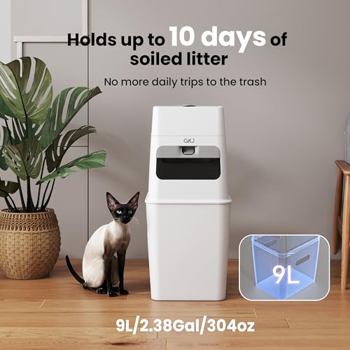 GKJ-Cat-Litter-Trash-Can-Cat-Litter-Disposal-Bin-Garbage-Disposal-Diaper-Pail-No-Smell-Cat-Litter-Pail-Pet-Waste-Pail-for-Cats-Dogs-Rabbits-Includes-1-Roll-Refill-Bag