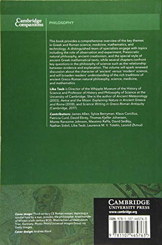 The Cambridge Companion To Ancient Greek And Roman Science (Cambridge Companions To Philosophy) #TOP1