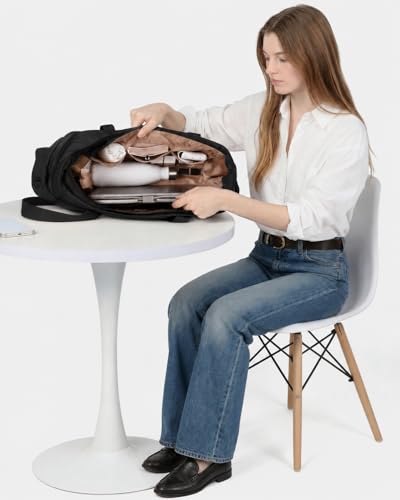 Image of NISHEL Travel Puffy Tote Bag For Women, Ultra-Lightweight Large Tote Purse For Office Day And a Short Weekend Getaway
