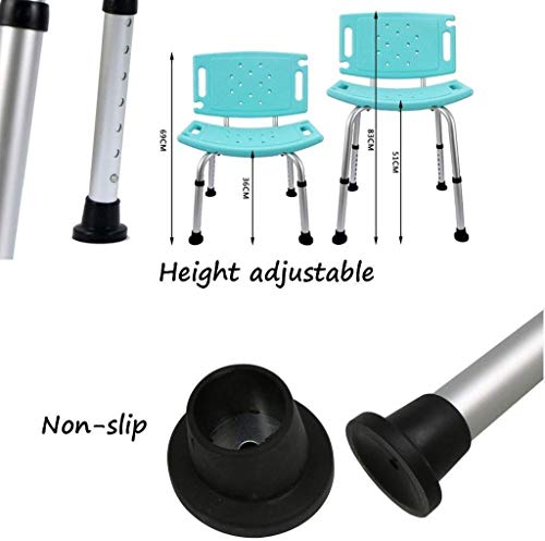 Tabourets de bain antidérapants contre les risques de chute siège de douche léger réglable - 4