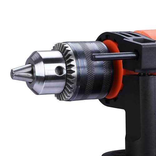 BLACK+DECKER BED550-IN 550 W, 13mm Corded Variable Speed Ergonomic Reversible Hammer Drill with Lock On Button For Home & DIY Use for Masonry, Steel & Wood, 1 Year Warranty, ORANGE & BLACK - Image 13 thumbnail