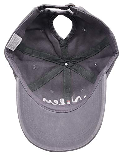 Gorra de béisbol para mujer gris que soluciona los días de sol con comodidad 7