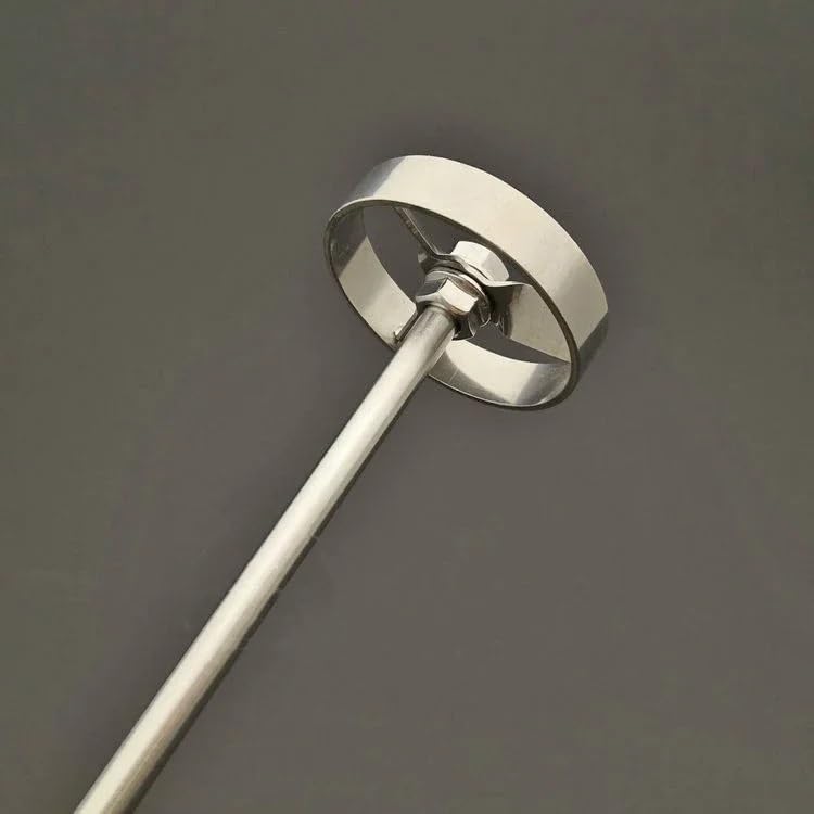 Stainless Steel Vortex Paddle Stirring Wheel Set - 50mm/60mm/80mm with Shaft Rod for Laboratory Mixers(80x8x450mm)