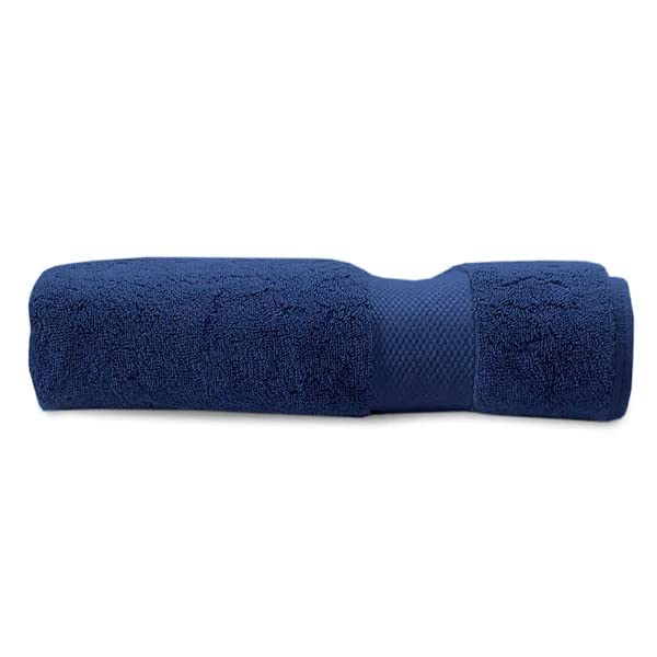 Amouve Organic Cotton Bath Towel, ChemicalFree, Navy Blue, 700 GSM, SuperSoft, Plush, 30x58