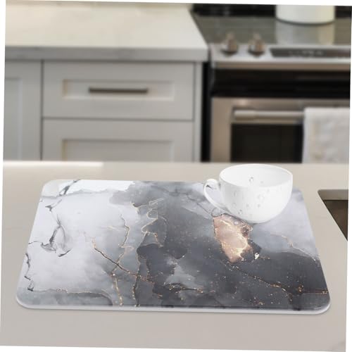 Tapis de séchage diatomite absorbant et multifonction pour évier cuisine