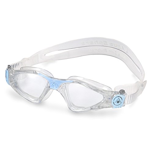 Aqua Sphere Kayenne Ladies Swimming Goggle With Clear Lens, Clear & Blue Uv Protection Anti Fog Swim Goggles For Women #TOP3
