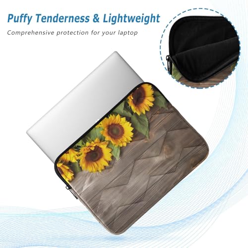 Funda para portátil 13-14 pulg. con diseño de girasoles miniatura 5