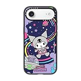 CASETiFY インパクト iPhone Air ケース [MagSafe対応/薄型 軽量/耐衝撃/サンリオキャラクターズ Co-lab] - Kuromi Astro Voyage - クリア ブラック