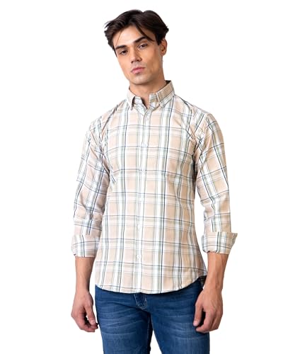 Image of TrapNation Men's Checkered Regular Fit Shirt