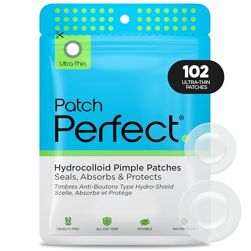 Patch Perfect Spot Patches (102 Count) - Korean Hydrocolloid Pimp...