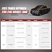 Specialized Hail Protector Truck Cover, Multi-Layered Car Hail Blankets Protector Cover with 5mm Thick High Density EVA Cushioning Foam Pad and Reflective Stripes for Truck (Black, 248 Inch)
