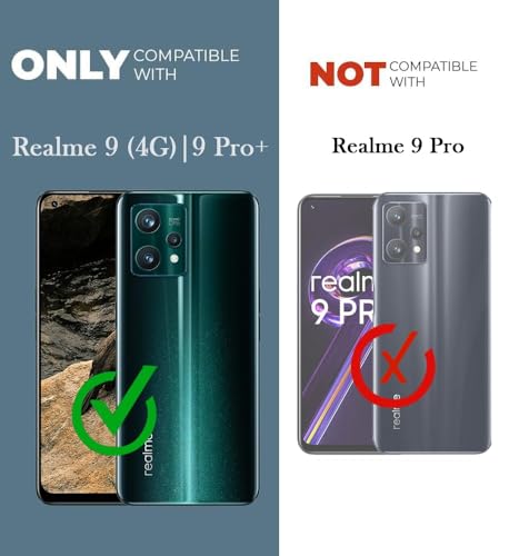 Image of Jkobi Lifetime Anti-Yellow MagSafe Compatible Clear Back Cover Case for Realme 9 Pro Plus | Realme 9 4G (Sleek Hard Crystal | Shockproof and Camera Protection)