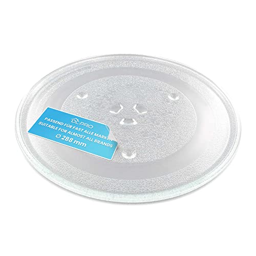 Assiette tournante universelle pour micro-ondes en verre rond 28.8cm