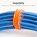 Odorkle Wire Comb Cable Organizer 30 Holes Network Cable Management Tool with Low Friction Design for Anti Entanglement and Smooth Adjustments (Orange)