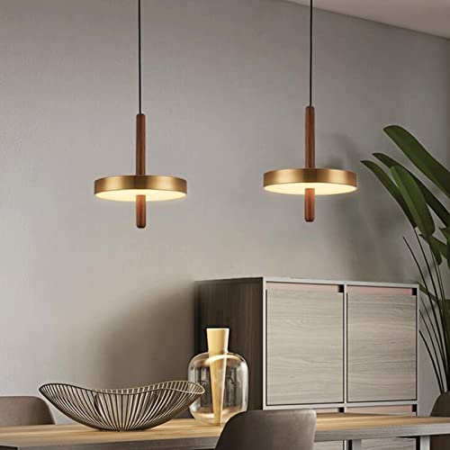 Lampe suspendue imitation bois à hauteur variable pour éclairage ciblé de salon - 3
