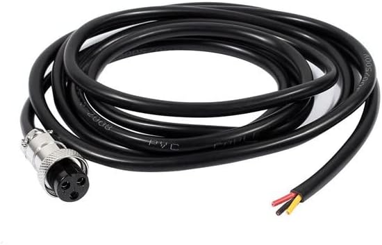 10pcs GX16 3 Pin Extension Cable Female Aviation Connector with Cable 1M