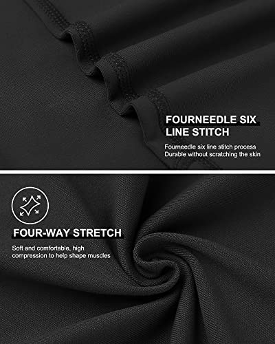 Runhit Compression Pants Men With Zipper Pocket Running Pants Tights Leggings Men's Cycling Pants Thermal Yoga Workout Athletic Black Medium #TOP4