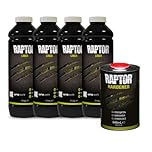 RAPTOR rivestimento protettivo, 4 bottiglie 3,79 litri (incluso indurente), bianco