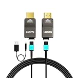 RUIPRO 8K Detachable Full Fiber Optic Armored HDMI 2.1 Cable 50FT, Ultra High Speed 48Gbps, Support 8K@60Hz 4K@120Hz, Dynamic HDR, eARC, Compatible with TV/PS5/Xbox/Blu-ray/Monitor/Projector