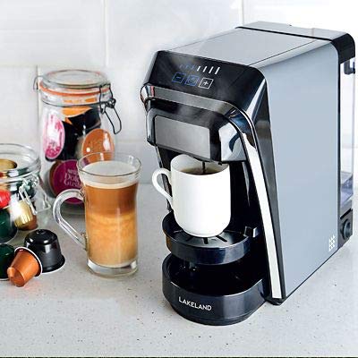 Lakeland 2-in-1 Coffee Pod Machine Dark Grey Compatible with Nespresso 6 Gallery Image Lakeland 2-in-1 Coffee Pod Machine Dark Grey Compatible with Nespresso 6 Gallery Image