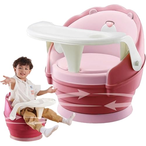Image of OBaby Dining Table Seat, 360° Rotation/Removable Tray/Adjustable/Foldable/Multifunction/Washable Baby Dining/Feeding Chair for Toddler 0 to 6 Years Baby