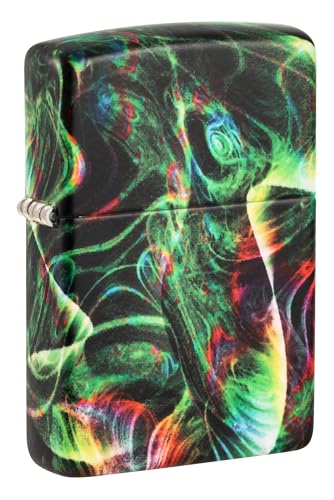 Encendedor Zippo Psychedelic Swirl Verde Mate miniatura 1