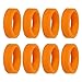 PATIKIL Luggage Wheels Covers, 8Pcs Luggage Wheel Protector Covers Silicone Suitcase Wheel Covers for Suitcase Most 8-Spinner Wheels Caster, Orange