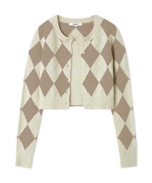 SNIDEL(スナイデル) アーガイルニットアンサンブルSWNT255121レディース