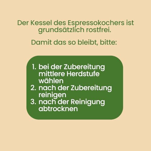 Foto von Groenenberg Espressokocher Induktion 4 o. 6 Tassen Espresso I Mokkakanne aus hochwertigem Edelstahl I Espressokanne mit Ersatzdichtung & Reduziersieb