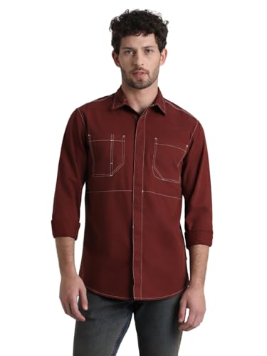 Image of Jack & Jones Men's Solid Regular Fit Shirt