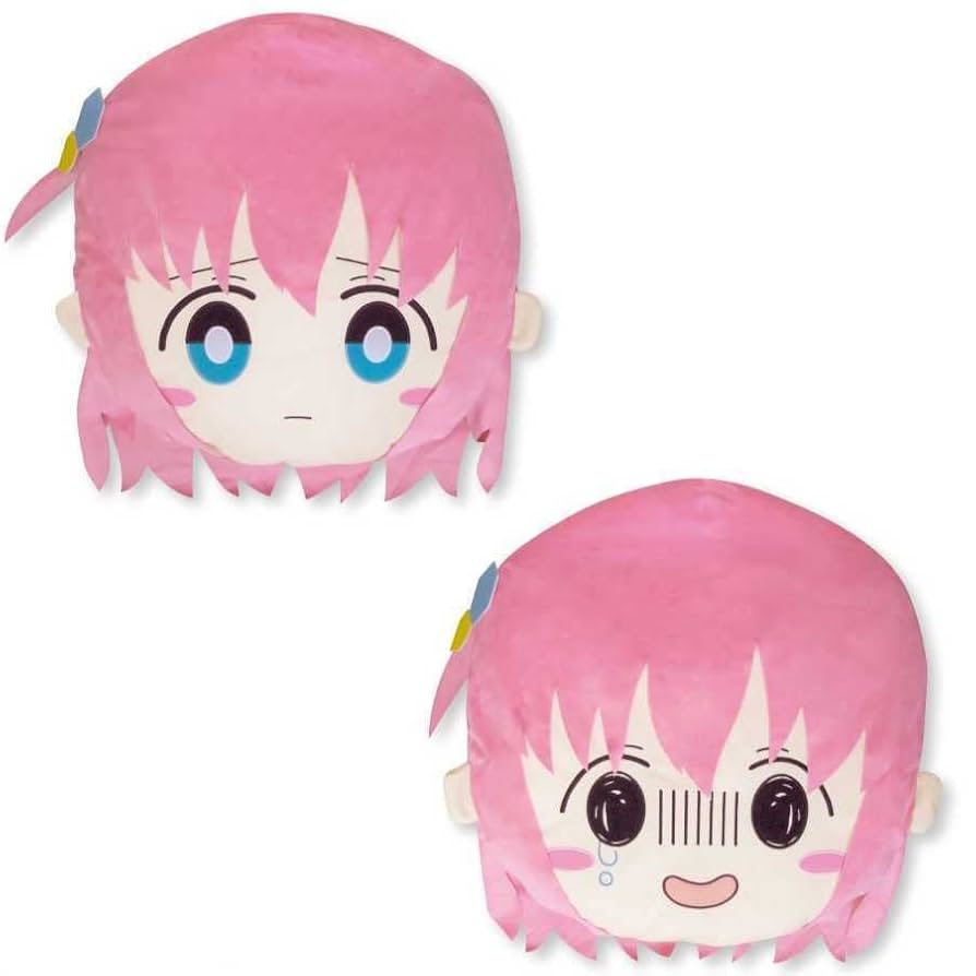 ぼっち・ざ・ろっく！　フェイスクッション　２種類 ぼっち・ざ・ろっく！】結束バンドのぬいぐるみとぼっちちゃんの