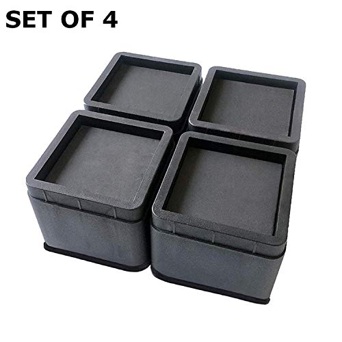 MEETWARM 3 Inch Bed Risers Heavy Duty Furniture Risers Stackable Platform Blocks