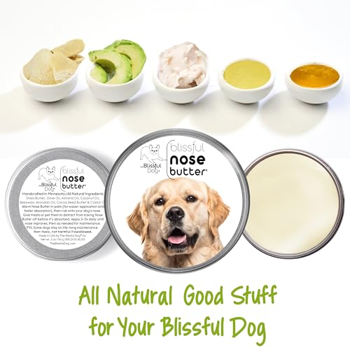 Image of The Blissful Dog Golden Retriever Nose Butter, Versatile Dog Nose Balm for Dry Nose, Handcrafted Nose Moisturizer, Easy-to-Apply Dog Essentials, Unscented, 2 oz.