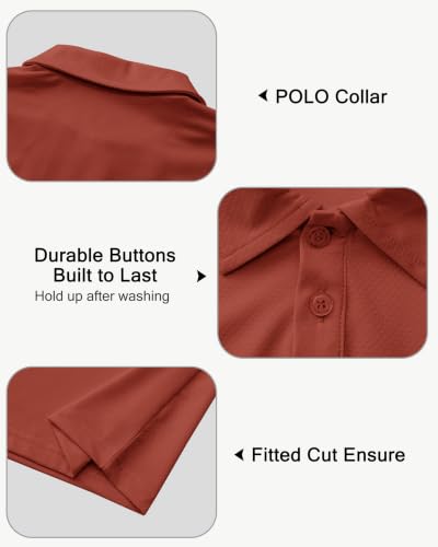 Image of MIVEI Kids' Performance School Uniform Polo Shirt Breathable UPF50+ | Youth Boys Girls Short Sleeve Golf Collared Shirts Grid Dry Fit Wrinkle Free Stretch Lightweight Cool Athletic Button Dress