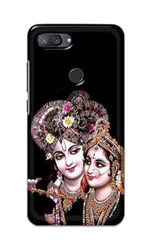 Image of Printed Hard Back Cover Case for Mi 8 Lite | Mi 8 Youth | Mi 8X Back Cover (Radha Krishna) -203
