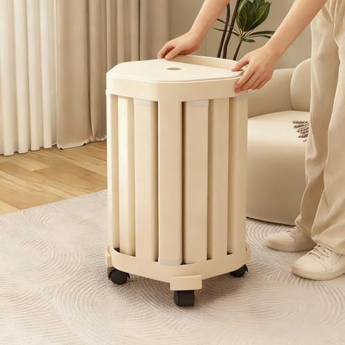 Juego de 4 taburetes apilables hexagonales de plástico sin respaldo para comedor, sala de estar, cocina y balcón - imagen 2