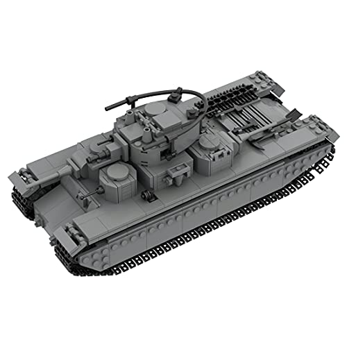 WWEI Tanque militar Soviet T-35 de 800 piezas, tanque pesado WW2, bloques de construcción para niños y adultos, compatible con Lego