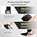 Plantar Fasciitis Night Splint Sock with Massage Ball for Tension Relief, Alleviate Pain from Plantar Fasciitis, Arch Pain, Heel Spur, Foot-drop and Achilles Tendonitis, Soft and Comfortable Foot Brace for Men and Women, Medium-Black
