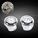 aqxreight - 7/8 1 Motorradlenker Chrom-weißes Zifferblatt Uhr und Thermometer