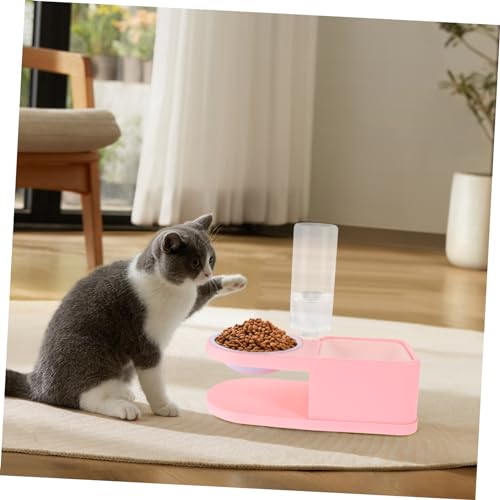 Beavorty Bebedouro Para Gato De Estimação Filhote De Cachorro Tigela Para Animais Domésticos Comedou