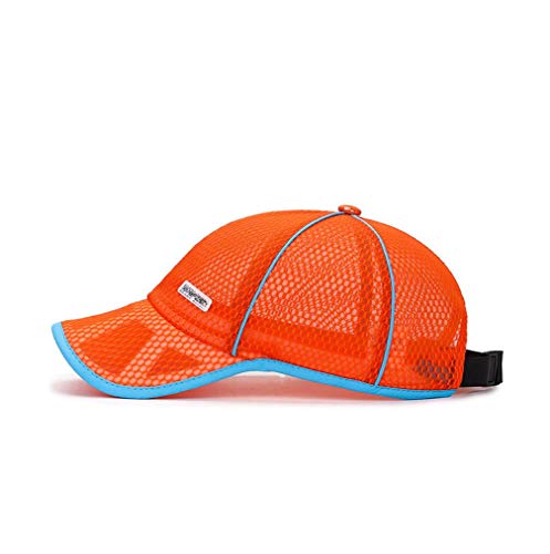 Big Kids Colorful Quick Dry Mesh Baseball Cap Summer Breathable Boy Girl Sunscreen Hat4