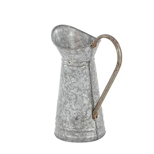 Deco 79 Metal Watering Can Indoor Outdoor Planter Small Planter Pot, Planter 10" x 6" x 12", Brown Deco 79 Metal Watering Can Indoor Outdoor Planter Small Planter Pot Planter 10 x 6 x 12 Brown