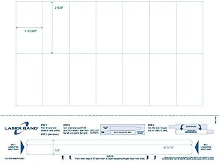 8-1/2" x 11" Adult Band w/Labels & Tamper Evident. (Carton of 1000)