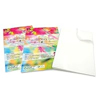 Evergreen Goods 20 Sheets A4 Waterproof Vinyl Sticker Paper, Self-Adhesive Glossy White PVC Sticker Sheets | Inkjet & Laser Printable, Perfect for Custom Labels, High-Resolution Stickers & DIY Crafts