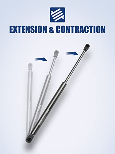 Otuayauto 20 Inch Gas Strut - 445N/100Lbs Universal Lift Support - For Camper Shell, Cabinet, Rv Bed Lift, Tonneau Cover, Boat Hatch Shock - Oem C1608054 (Pack Of 2) #TOP7