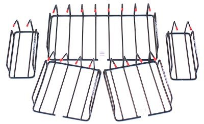 Armory Racks 8 Gun Store, Secure & Carry Handgun Pistol Rack #TOP4