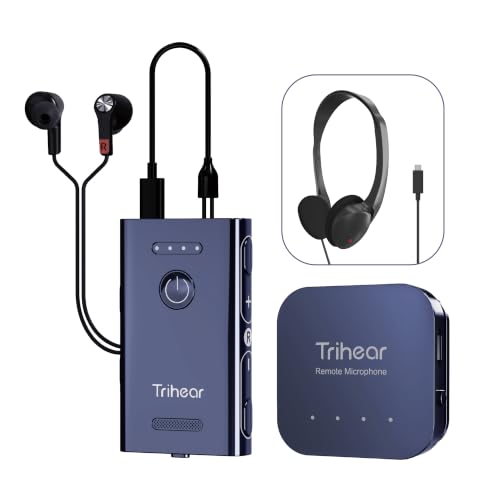 Image of Convo Hearing Amplifier for Seniors with Remote Microphone and Noise Cancelling, Rechargeable Personal Sound Devices for TV Listenings
