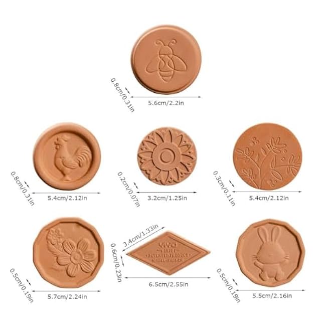Brown Sugar Saver - Terracotta Brown Sugar Saver Terra Cotta Brown Sugar Disc Saver and Softener Disc, Terra Cotta Brown Sugar Bear Softener Alternative (Flower)